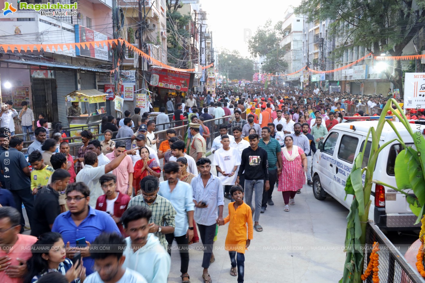 Khairatabad Ganesh 2023 as Dasha Maha Vidya Maha Ganapathi- 63 feet Tall Idol