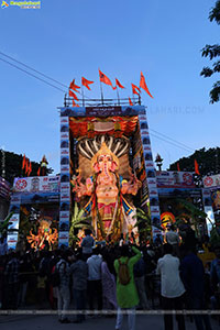 Khairatabad Ganesh 2023 as Dasha Maha Vidya Maha Ganapathi