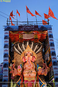 Khairatabad Ganesh 2023 as Dasha Maha Vidya Maha Ganapathi