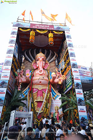 Khairatabad Ganesh 2023 as Dasha Maha Vidya Maha Ganapathi