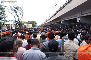 Khairatabad Ganesh Nimajjanam 2024 at Tank Bund in Hyderabad