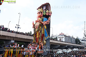 Khairatabad Ganesh Nimajjanam 2024 at Tank Bund in Hyderabad