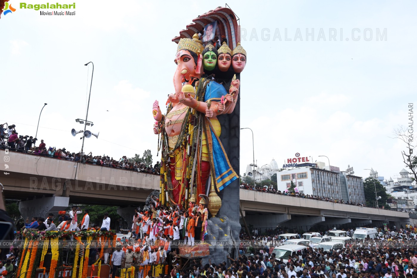 Khairatabad Ganesh Nimajjanam 2024 at Tank Bund in Hyderabad