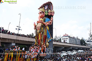 Khairatabad Ganesh Nimajjanam 2024 at Tank Bund in Hyderabad