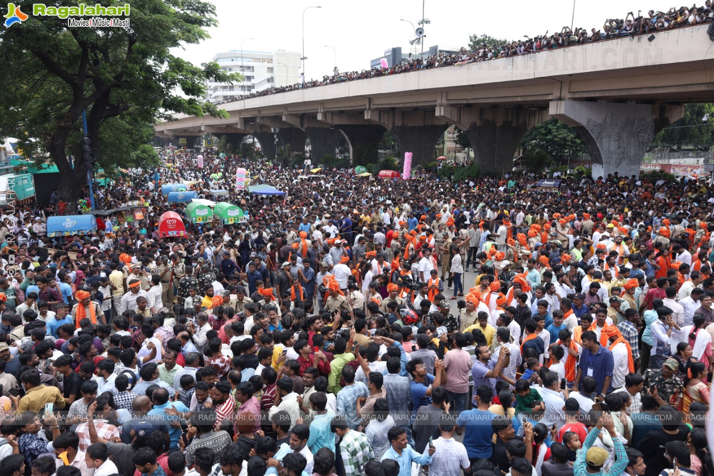 Khairatabad Ganesh Nimajjanam 2024 at Tank Bund in Hyderabad