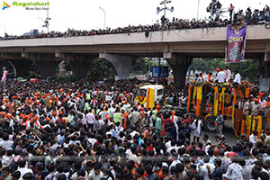 Khairatabad Ganesh Nimajjanam 2024 at Tank Bund in Hyderabad