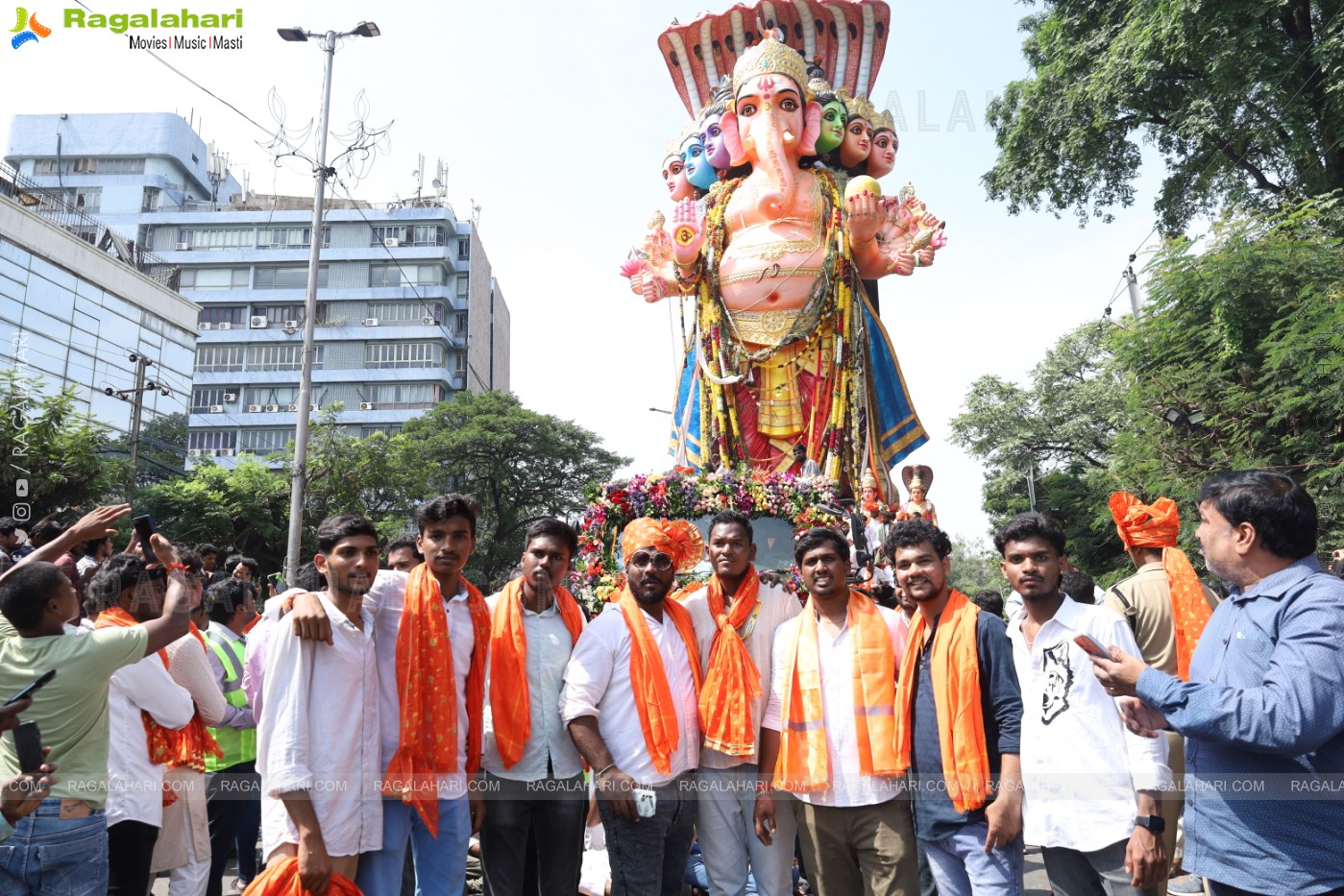 Khairatabad Ganesh Nimajjanam 2024 at Tank Bund in Hyderabad