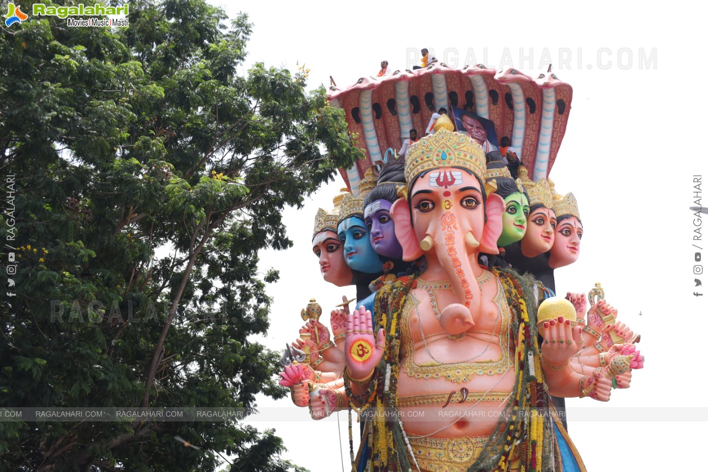 Khairatabad Ganesh Nimajjanam 2024 at Tank Bund in Hyderabad