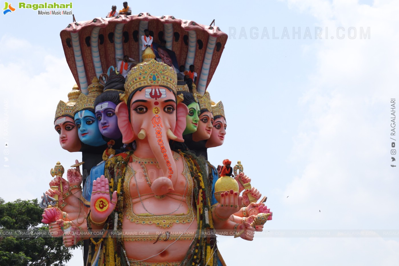 Khairatabad Ganesh Nimajjanam 2024 at Tank Bund in Hyderabad