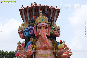 Khairatabad Ganesh Nimajjanam 2024 at Tank Bund in Hyderabad