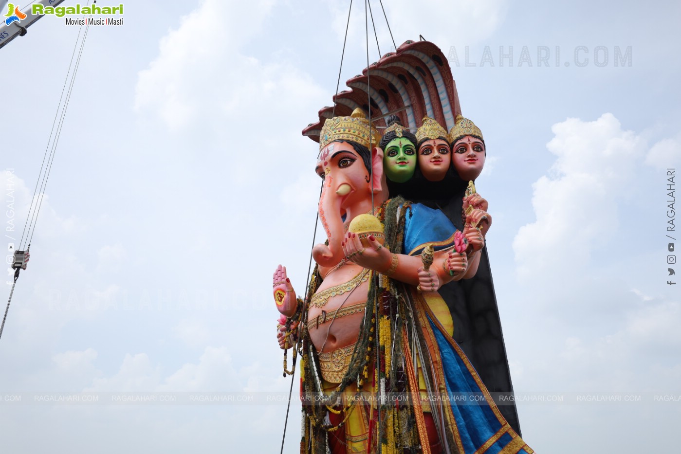 Khairatabad Ganesh Nimajjanam 2024 at Tank Bund in Hyderabad