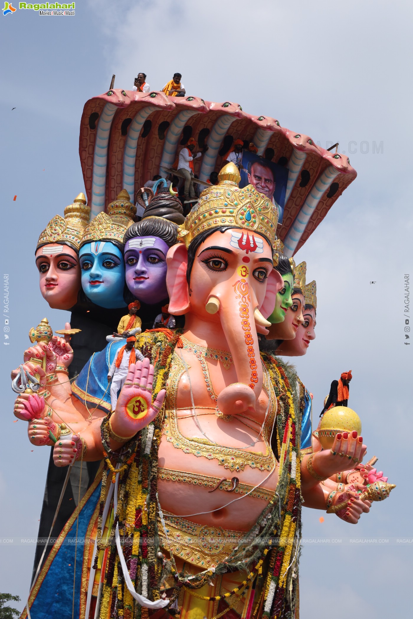 Khairatabad Ganesh Nimajjanam 2024 at Tank Bund in Hyderabad