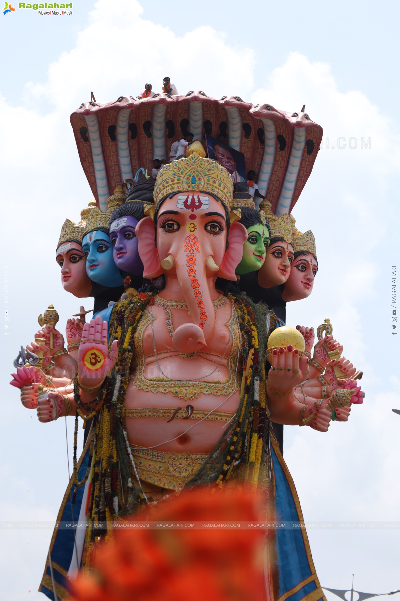 Khairatabad Ganesh Nimajjanam 2024 at Tank Bund in Hyderabad