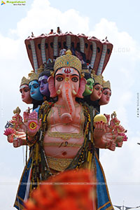 Khairatabad Ganesh Nimajjanam 2024 at Tank Bund in Hyderabad