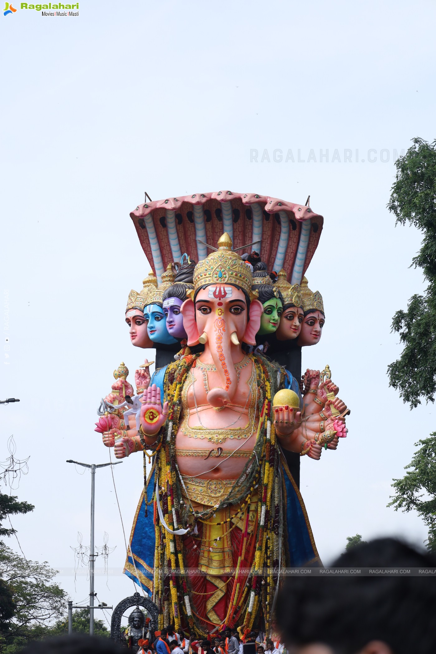 Khairatabad Ganesh Nimajjanam 2024 at Tank Bund in Hyderabad