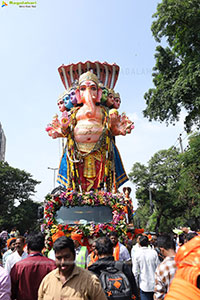 Khairatabad Ganesh Nimajjanam 2024 at Tank Bund in Hyderabad