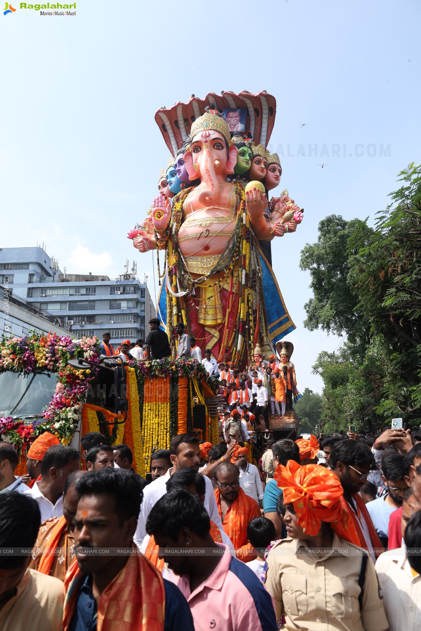 Khairatabad Ganesh Nimajjanam 2024 at Tank Bund in Hyderabad