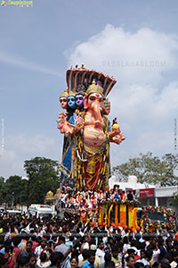 Khairatabad Ganesh Nimajjanam 2024 at Tank Bund in Hyderabad