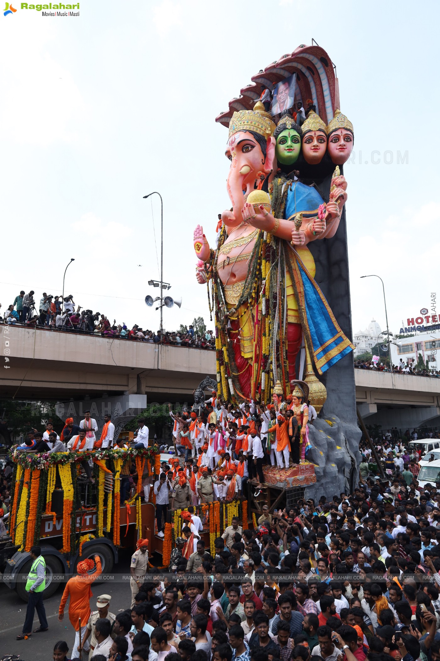 Khairatabad Ganesh Nimajjanam 2024 at Tank Bund in Hyderabad