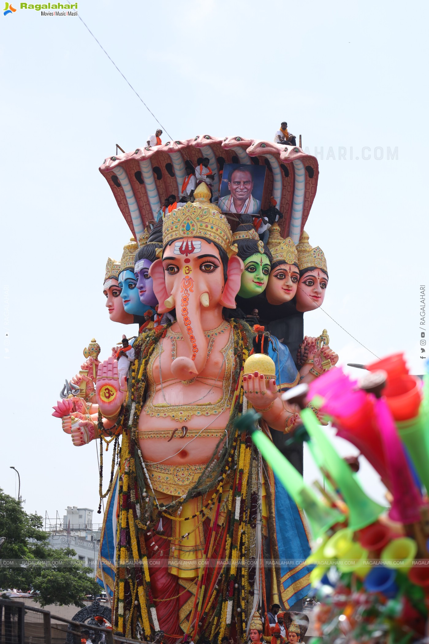 Khairatabad Ganesh Nimajjanam 2024 at Tank Bund in Hyderabad