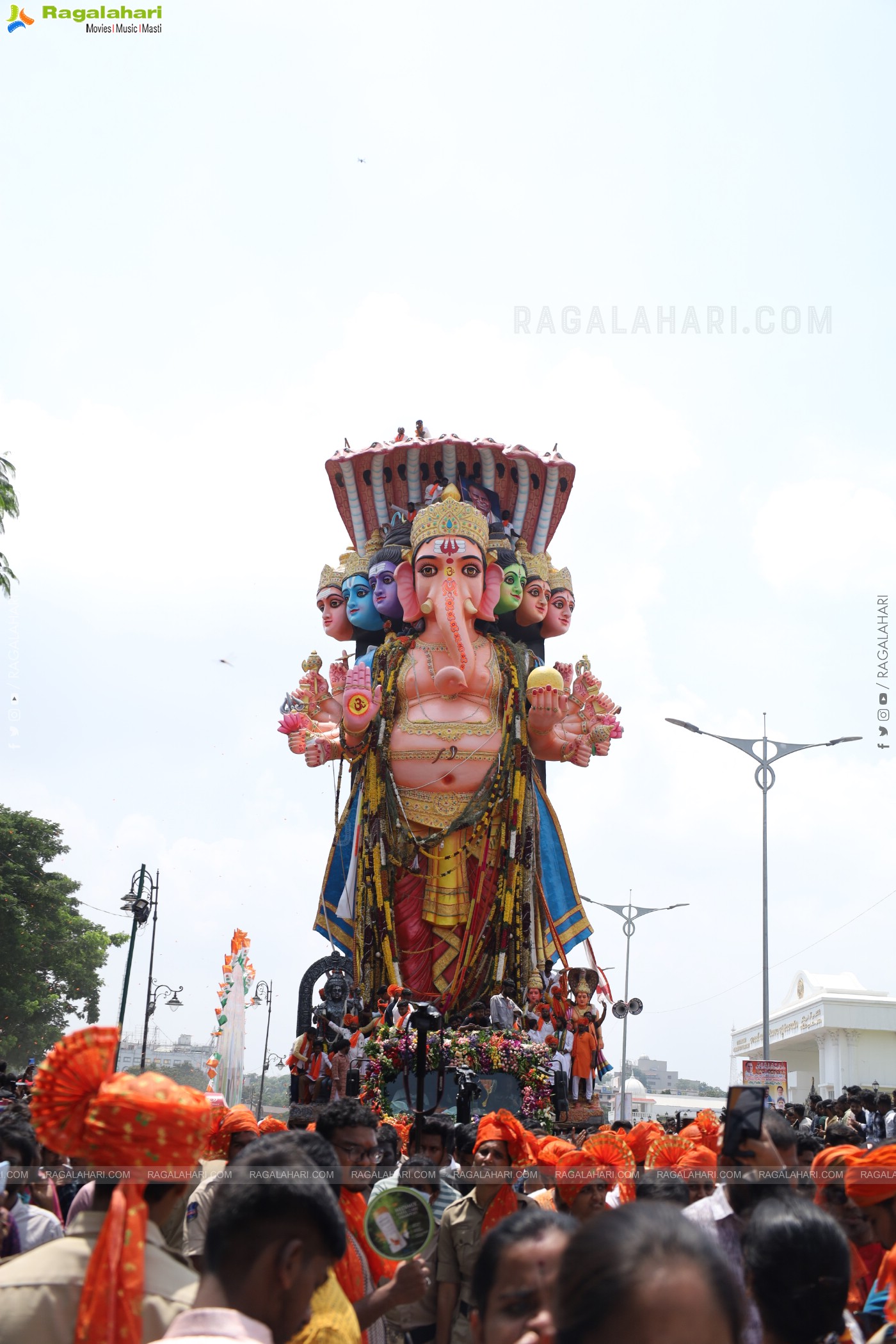 Khairatabad Ganesh Nimajjanam 2024 at Tank Bund in Hyderabad