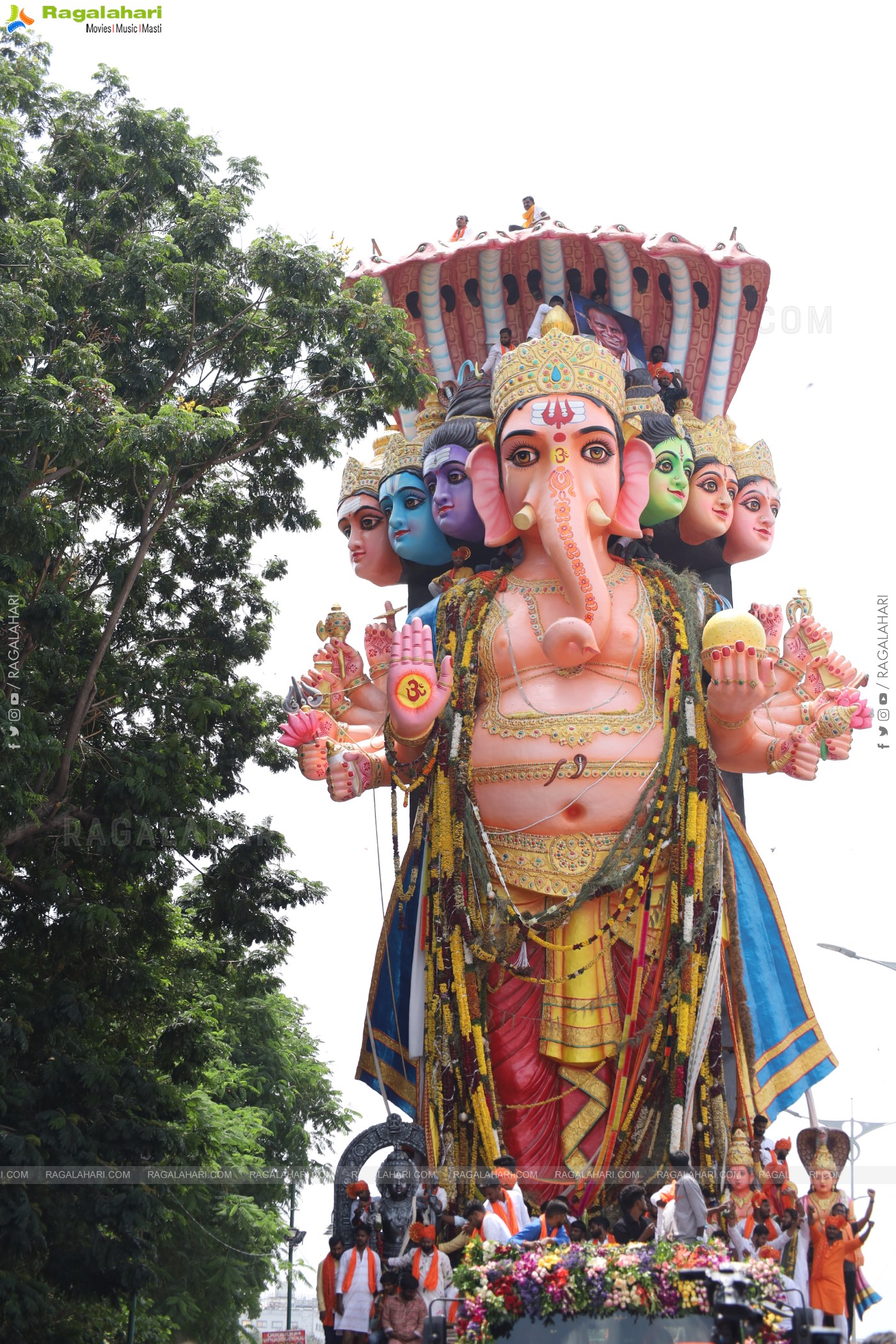 Khairatabad Ganesh Nimajjanam 2024 at Tank Bund in Hyderabad