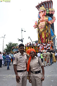 Khairatabad Ganesh Nimajjanam 2024 at Tank Bund in Hyderabad