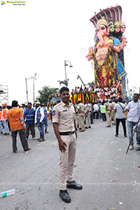 Khairatabad Ganesh Nimajjanam 2024 at Tank Bund in Hyderabad