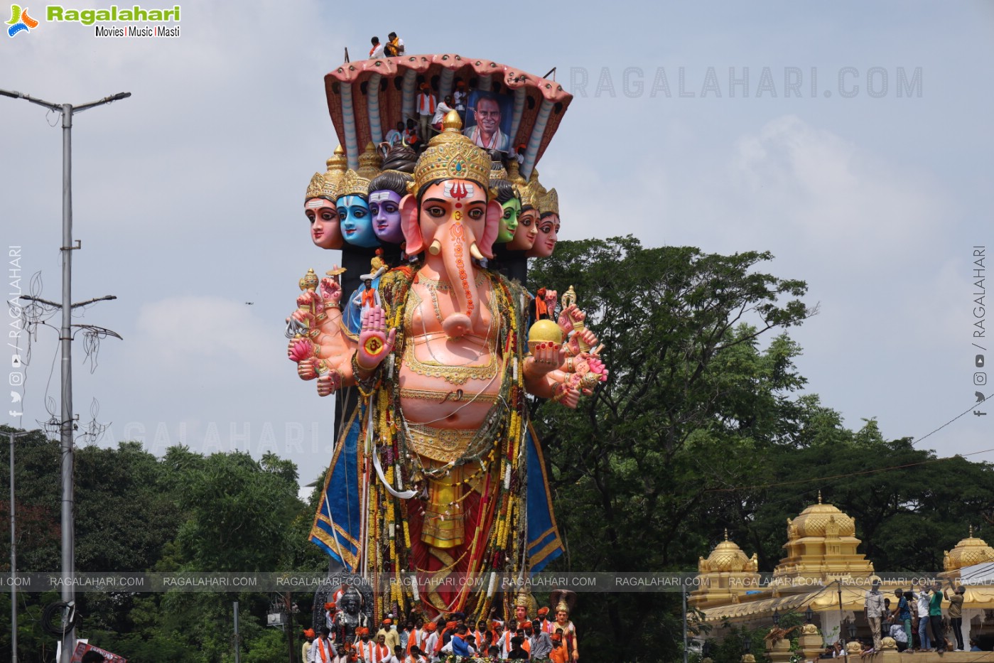 Khairatabad Ganesh Nimajjanam 2024 at Tank Bund in Hyderabad