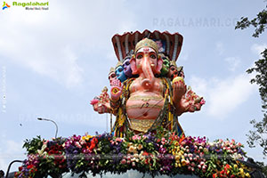 Khairatabad Ganesh Nimajjanam 2024 at Tank Bund in Hyderabad