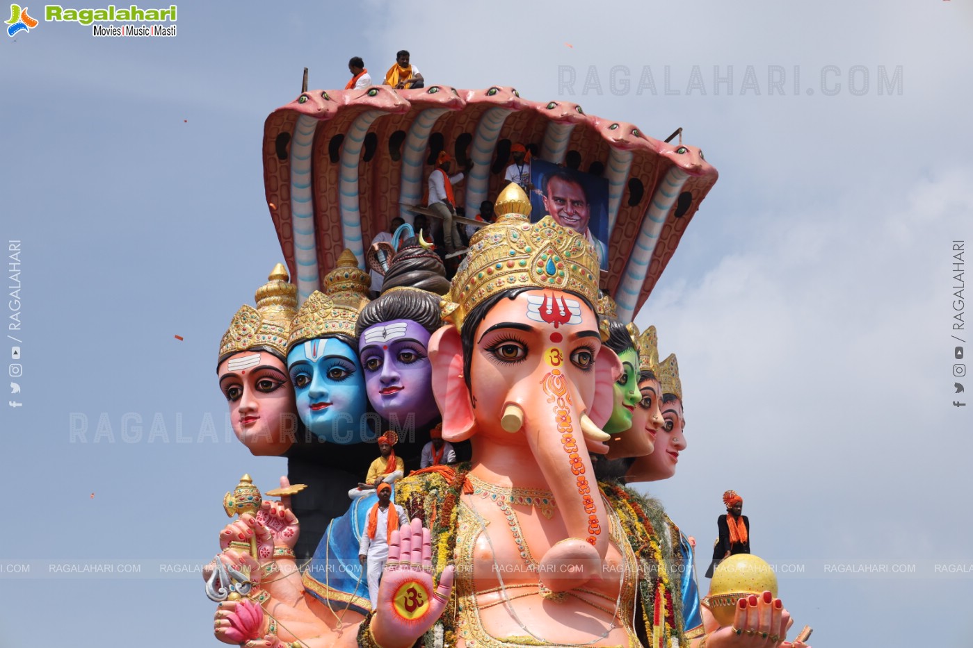 Khairatabad Ganesh Nimajjanam 2024 at Tank Bund in Hyderabad