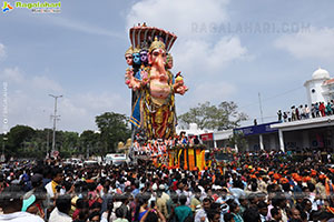 Khairatabad Ganesh Nimajjanam 2024 at Tank Bund in Hyderabad