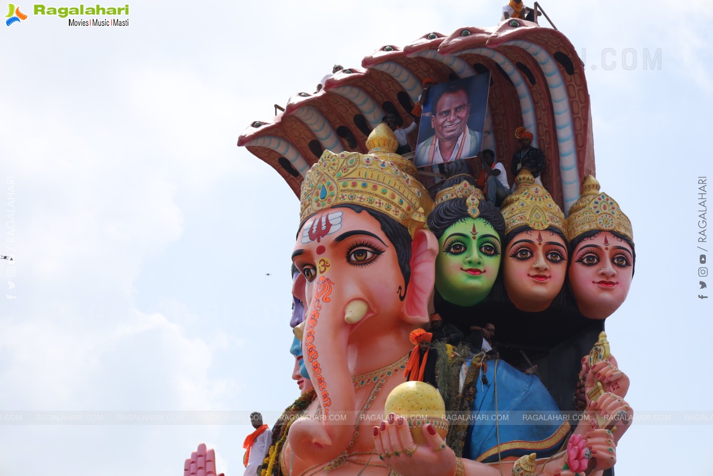 Khairatabad Ganesh Nimajjanam 2024 at Tank Bund in Hyderabad