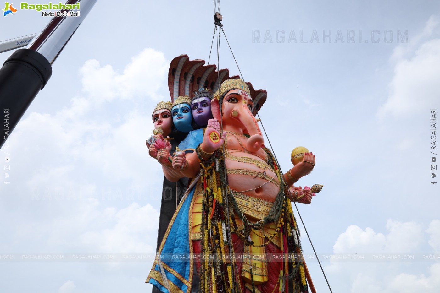 Khairatabad Ganesh Nimajjanam 2024 at Tank Bund in Hyderabad