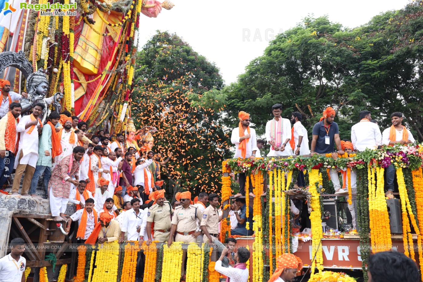 Khairatabad Ganesh Nimajjanam 2024 at Tank Bund in Hyderabad