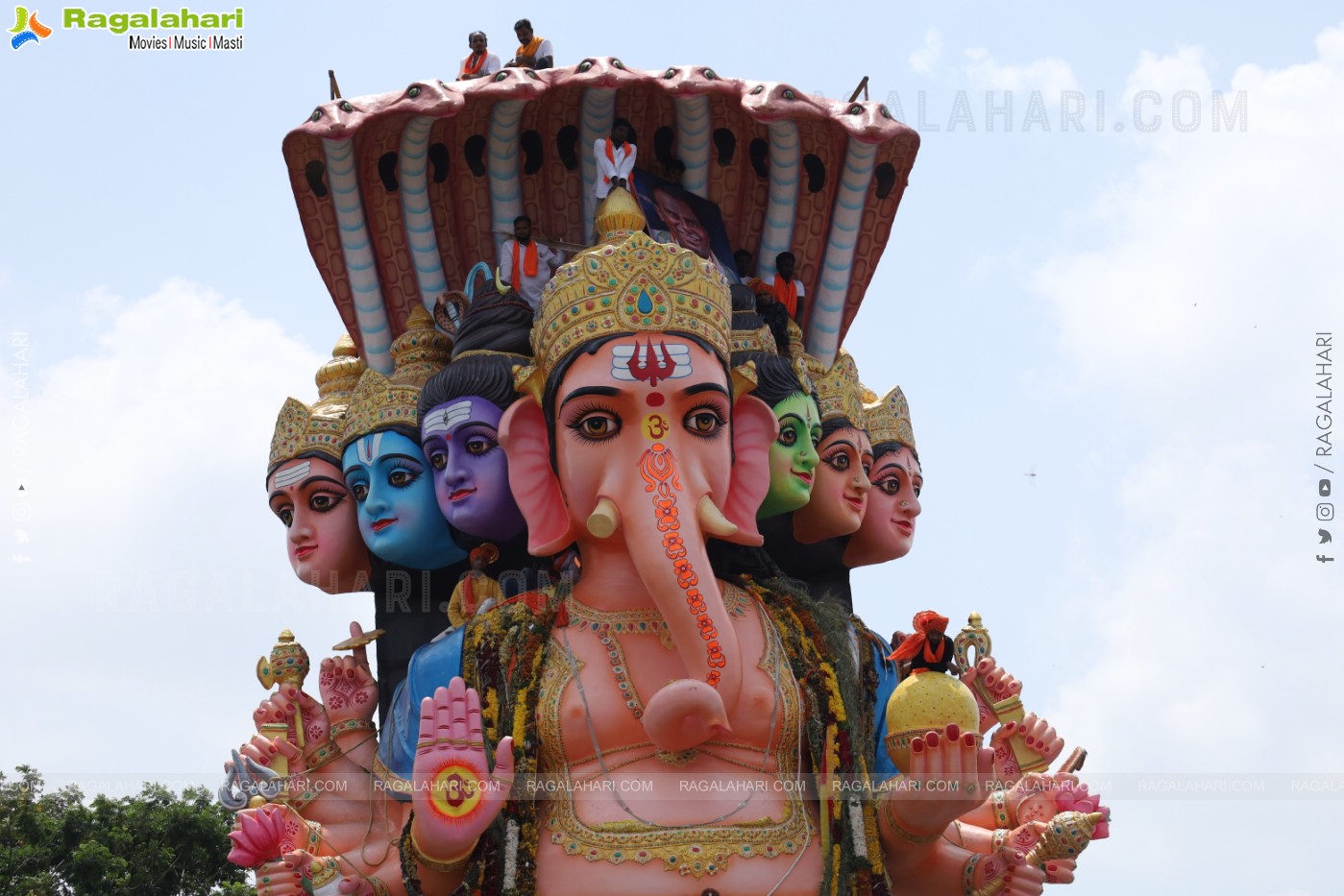 Khairatabad Ganesh Nimajjanam 2024 at Tank Bund in Hyderabad