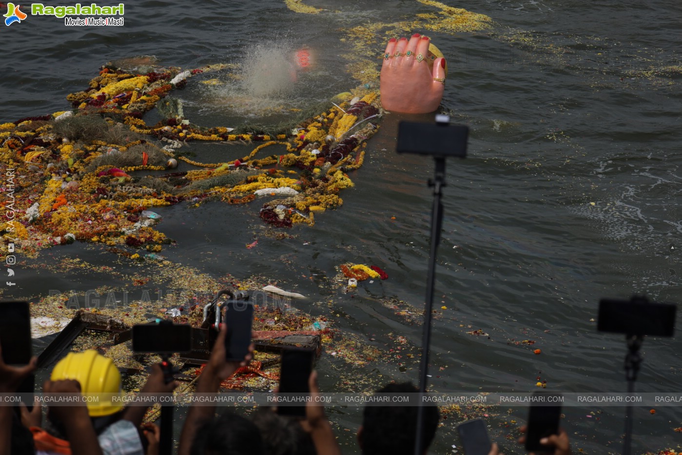 Khairatabad Ganesh Nimajjanam 2024 at Tank Bund in Hyderabad