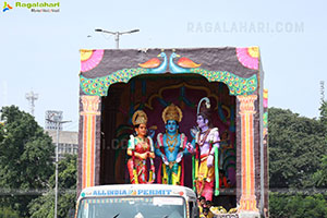 Khairatabad Ganesh Nimajjanam 2024 at Tank Bund in Hyderabad