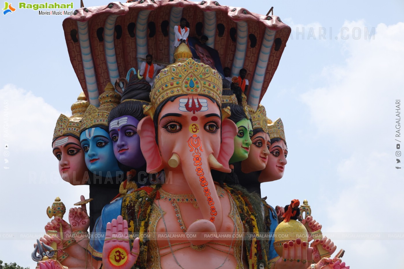 Khairatabad Ganesh Nimajjanam 2024 at Tank Bund in Hyderabad