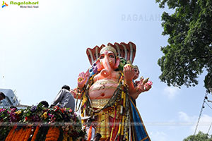 Khairatabad Ganesh Nimajjanam 2024 at Tank Bund in Hyderabad