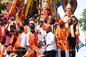 Khairatabad Ganesh Nimajjanam 2024 at Tank Bund in Hyderabad