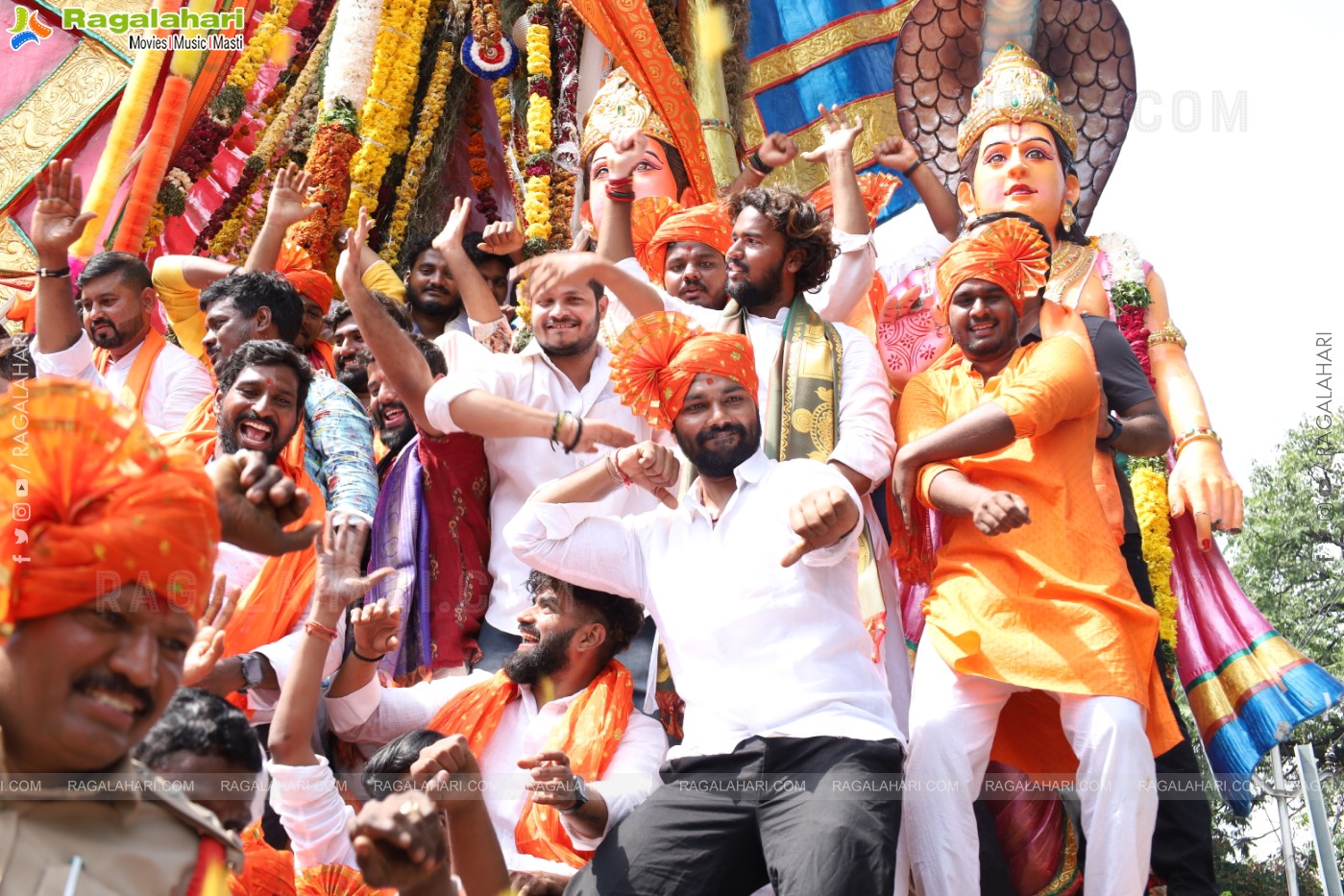 Khairatabad Ganesh Nimajjanam 2024 at Tank Bund in Hyderabad