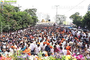 Khairatabad Ganesh Nimajjanam 2024 at Tank Bund in Hyderabad