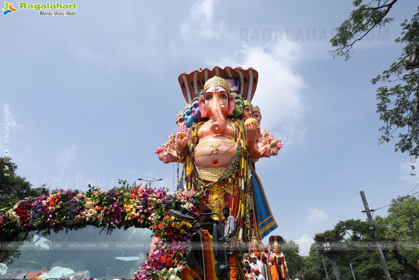 Khairatabad Ganesh Nimajjanam 2024 at Tank Bund in Hyderabad