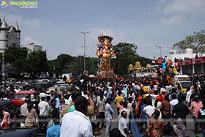 Khairatabad Ganesh Nimajjanam 2024 at Tank Bund in Hyderabad