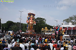 Khairatabad Ganesh Nimajjanam 2024 at Tank Bund in Hyderabad