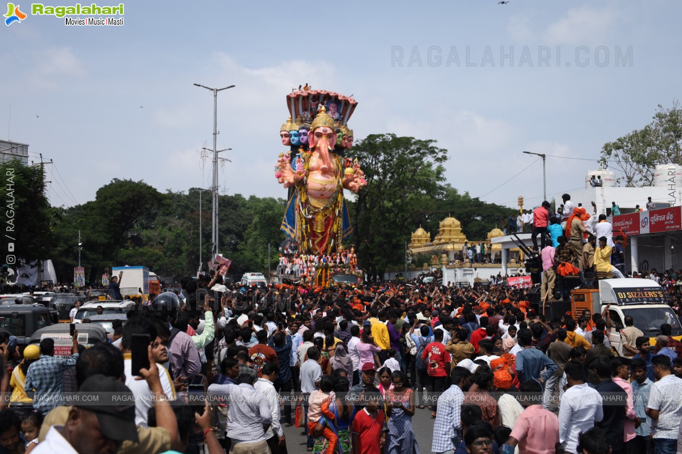 Khairatabad Ganesh Nimajjanam 2024 at Tank Bund in Hyderabad