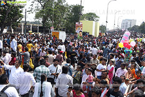 Khairatabad Ganesh Nimajjanam 2024 at Tank Bund in Hyderabad