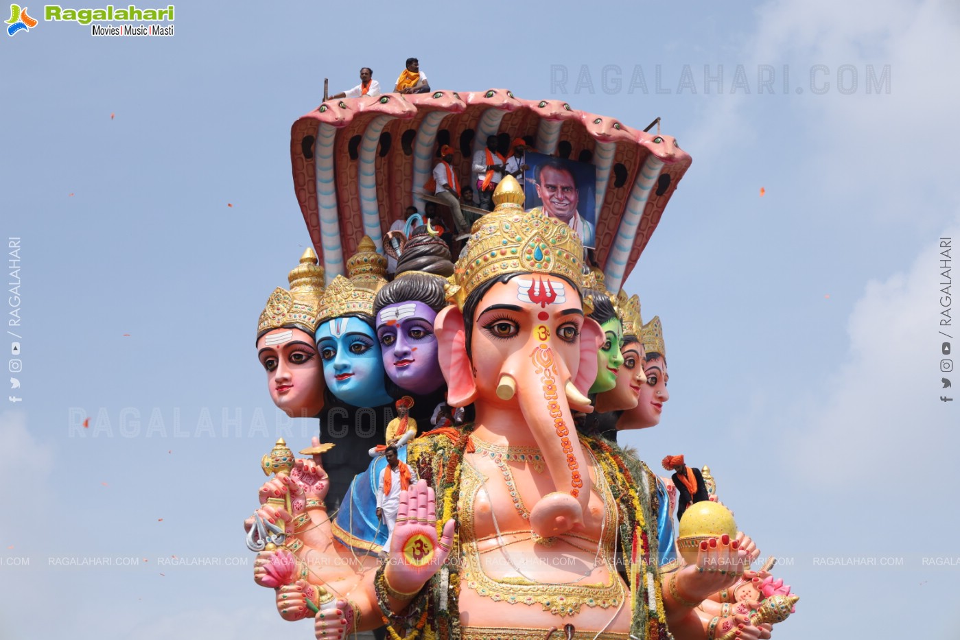 Khairatabad Ganesh Nimajjanam 2024 at Tank Bund in Hyderabad