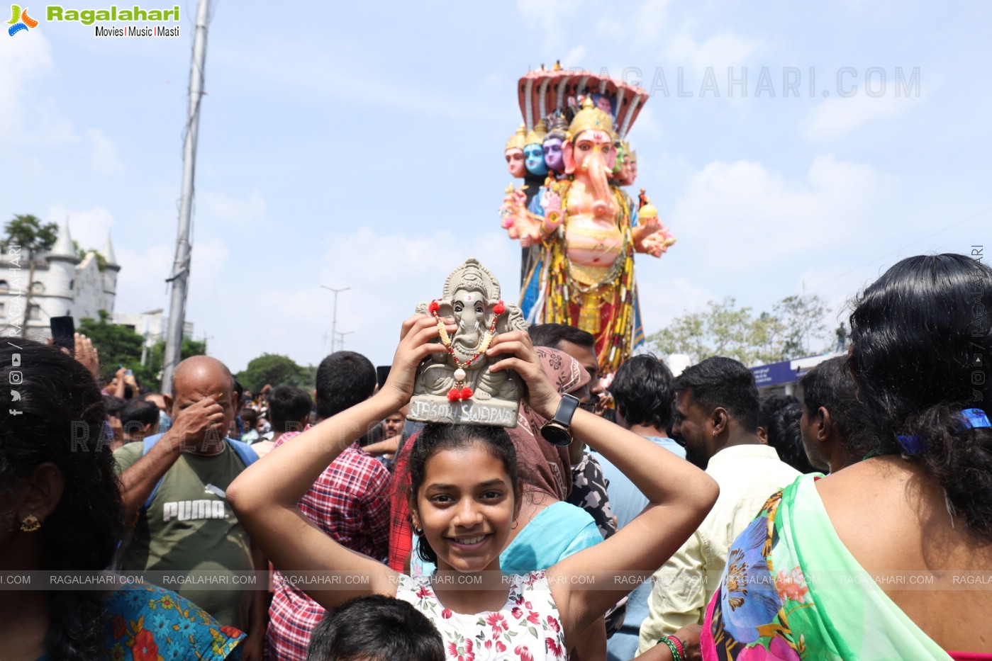 Khairatabad Ganesh Nimajjanam 2024 at Tank Bund in Hyderabad